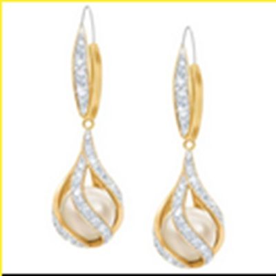 06  Perlen Diamant Ohrringe