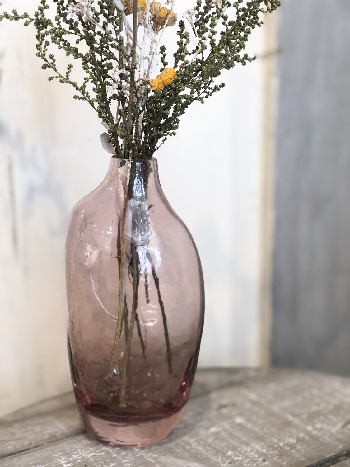 Pink Dried Flower Vase no. 118