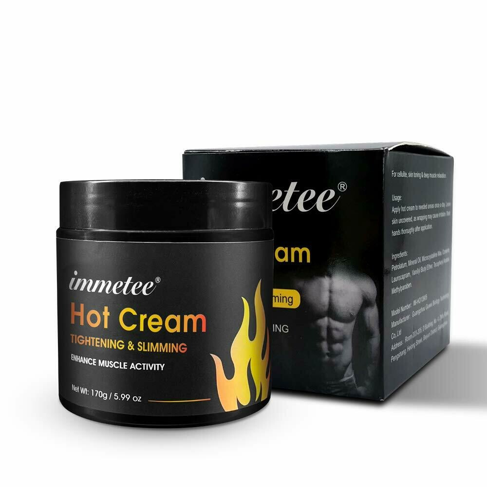 Immetee Hot Cream, Sweat Fat Burning Gel Natural Anti Aging Weight