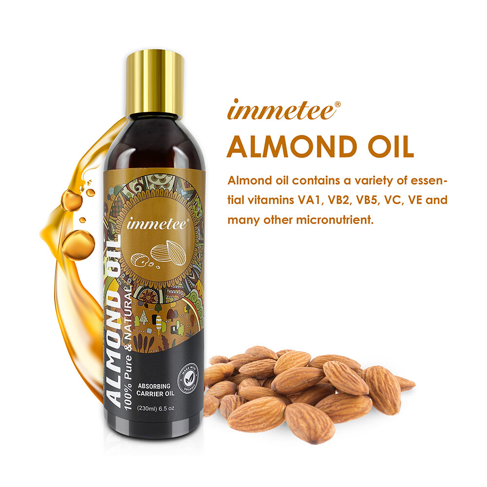 Immetee 100 Pure Organic Almond Oil