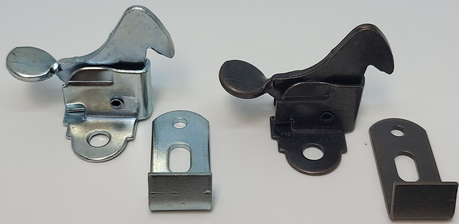 Small Steel Antique Brass nickle zinc Plated Lever Elbow Catch latch