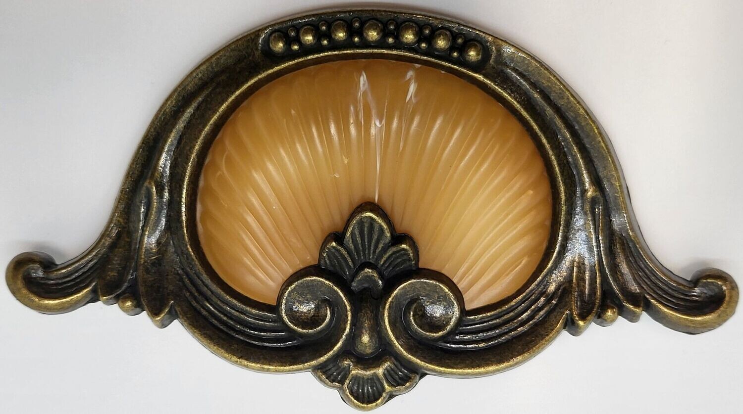 Bakelite 3.562" CC Zinc Diecast Waterfall style knob pull mid century