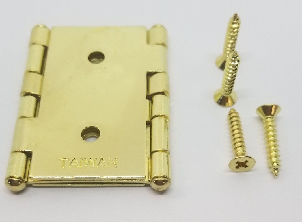 LARGE BRASS Plated Steel DoubleActing Folding Screen Hinge door open