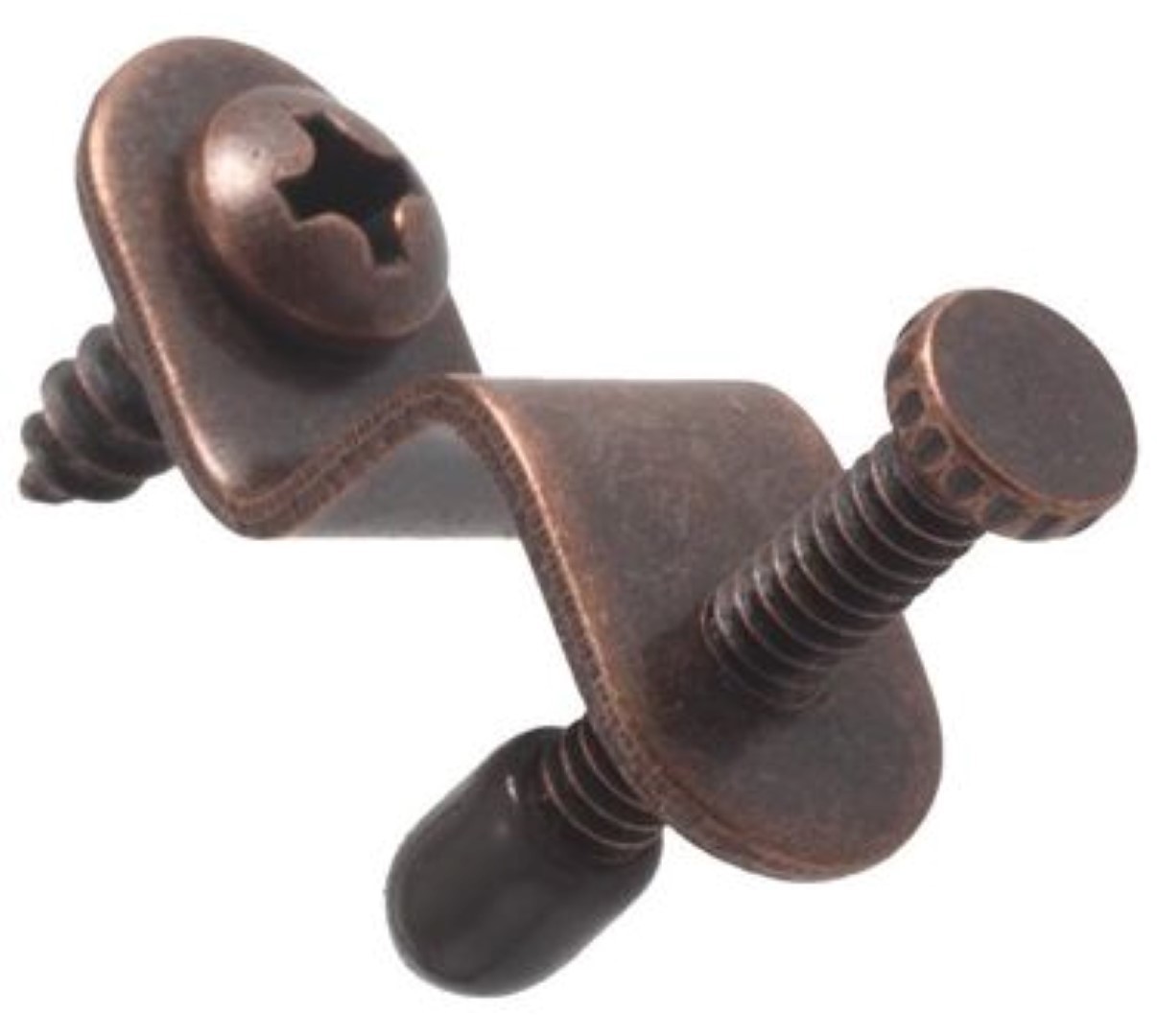 6 count ADJUSTABLE GLASS SCREW Angle statuary antique bronze mirror