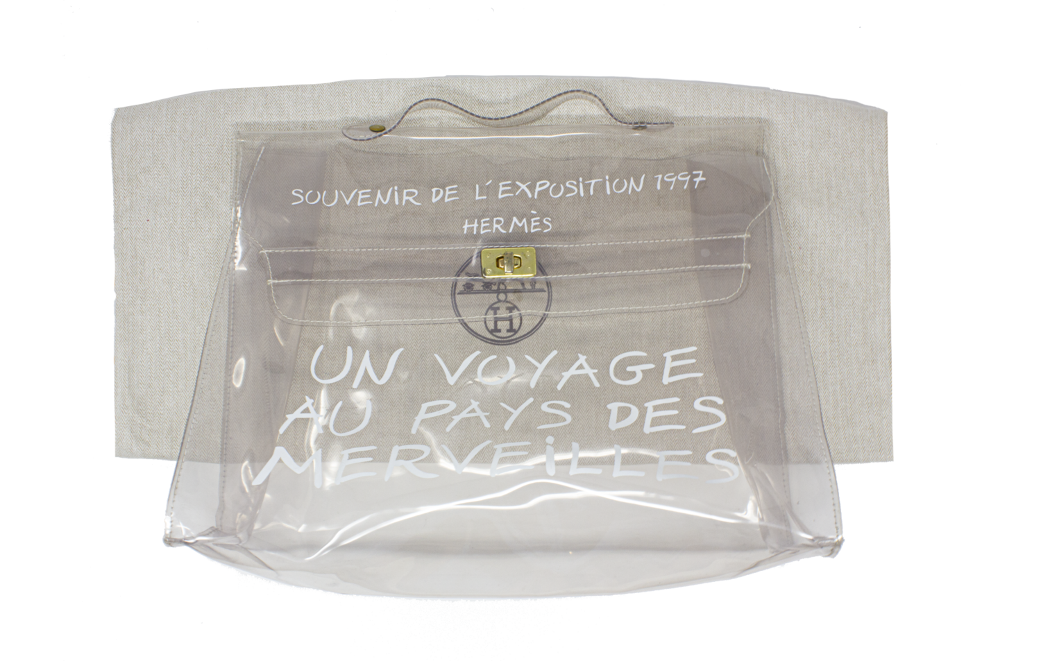 Hermes Clear Vinyl Kelly Souvenir Bag shop