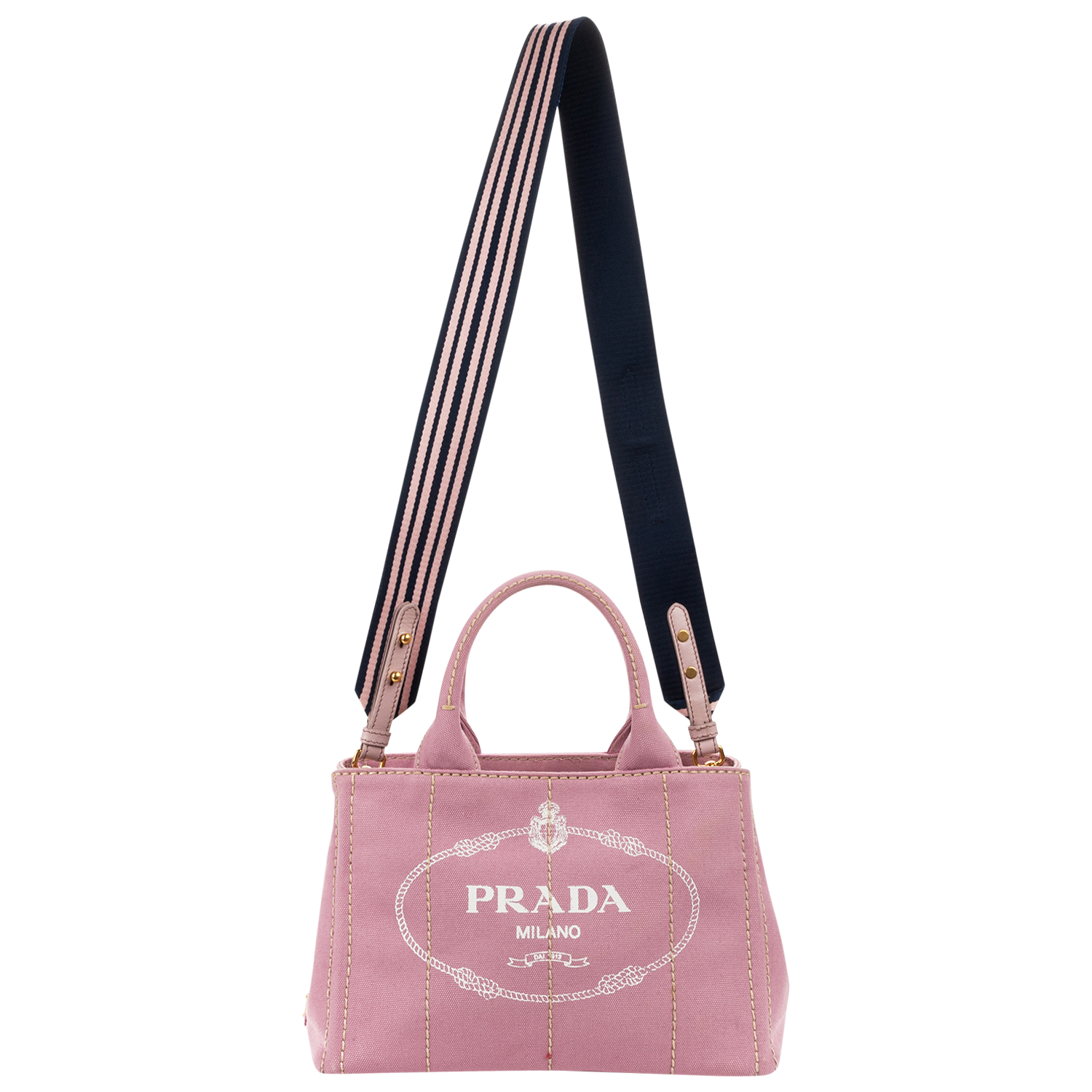 Prada: Authentic Suede Leather Bi-Color Pink/Black Open Toe Strappy Stiletto Heel Sandals 