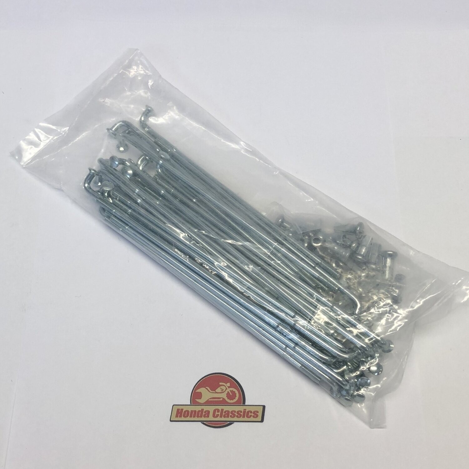 HONDA CB250 CB350 K0 K1 FRONT + REAR WHEEL SPOKE SET W/ NIPPLE - Foto 14