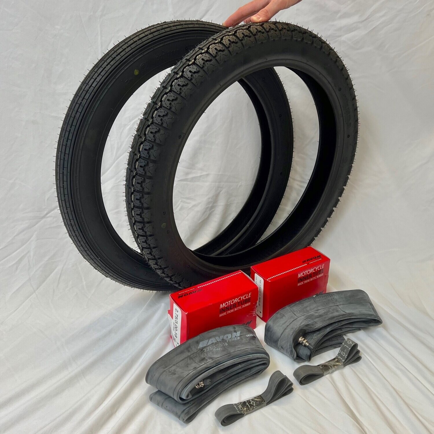 Front & Rear Tyre, Inner Tube & Rim Tape Set KIT303