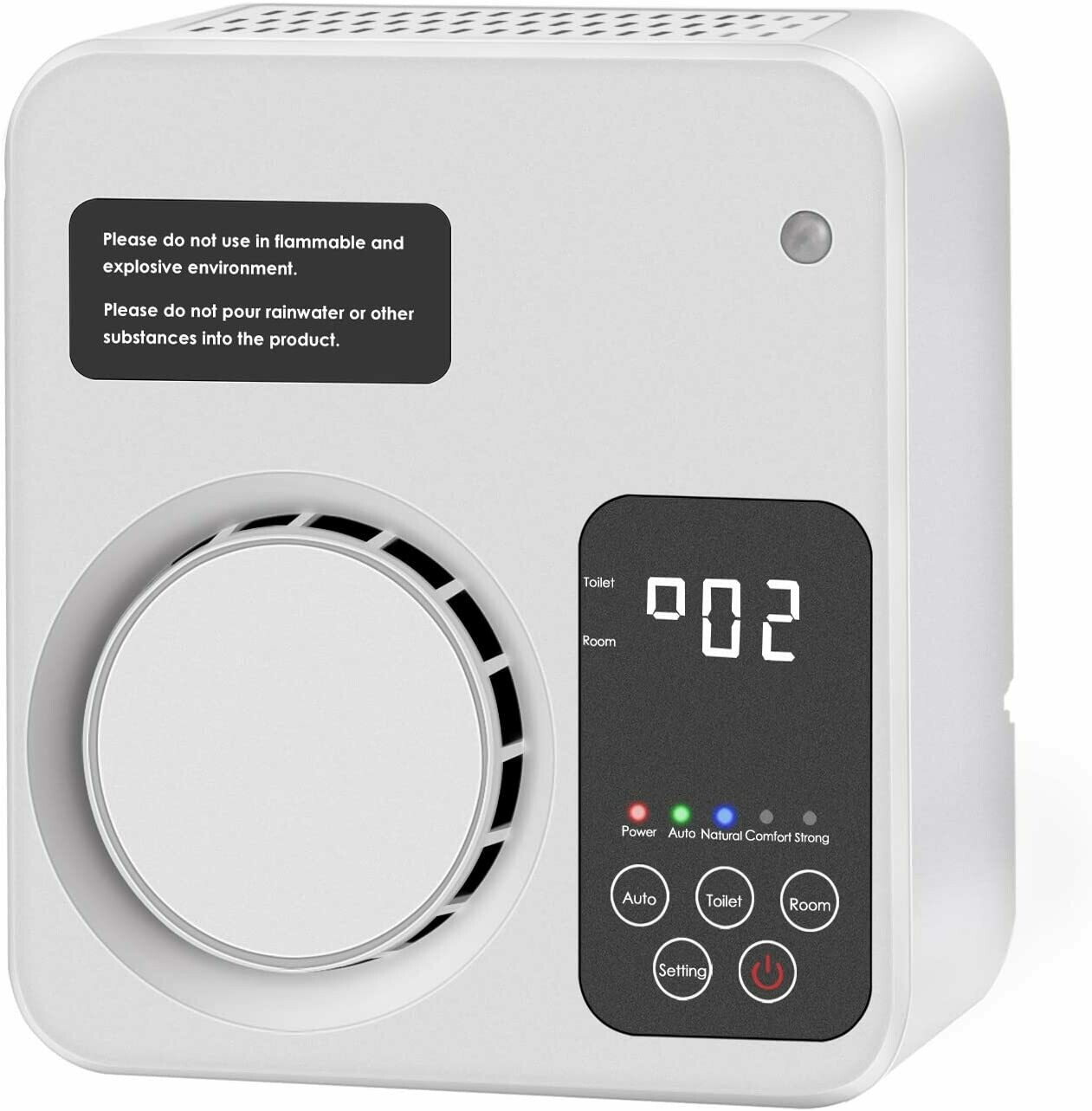 1 Purificador de aire para casa, ionizado de aire, generador de ozono