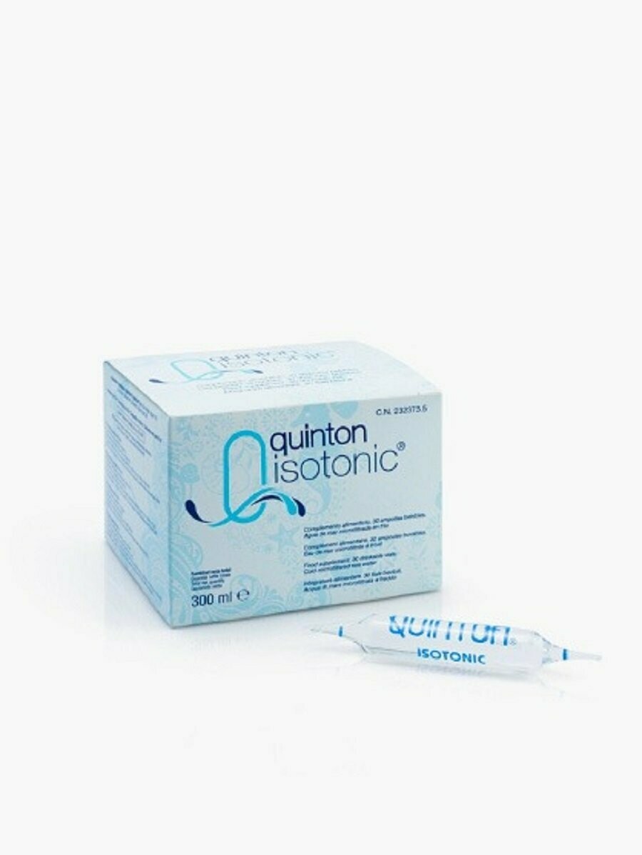 Ampollas De Agua De Mar QUINTON ISOTONIC 30 ampollas de agua de mar isotónica.
