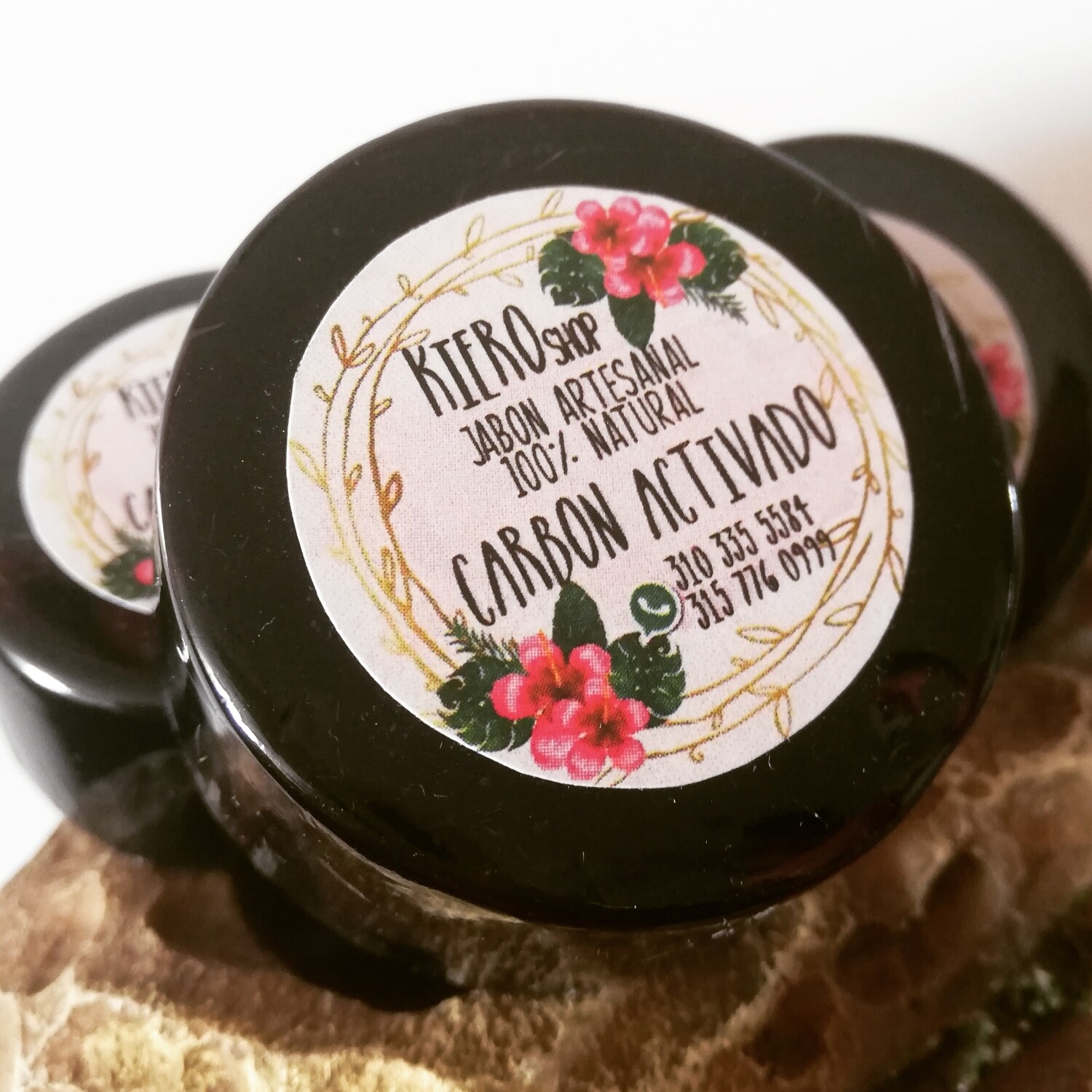 jabon artesanal carbon activado