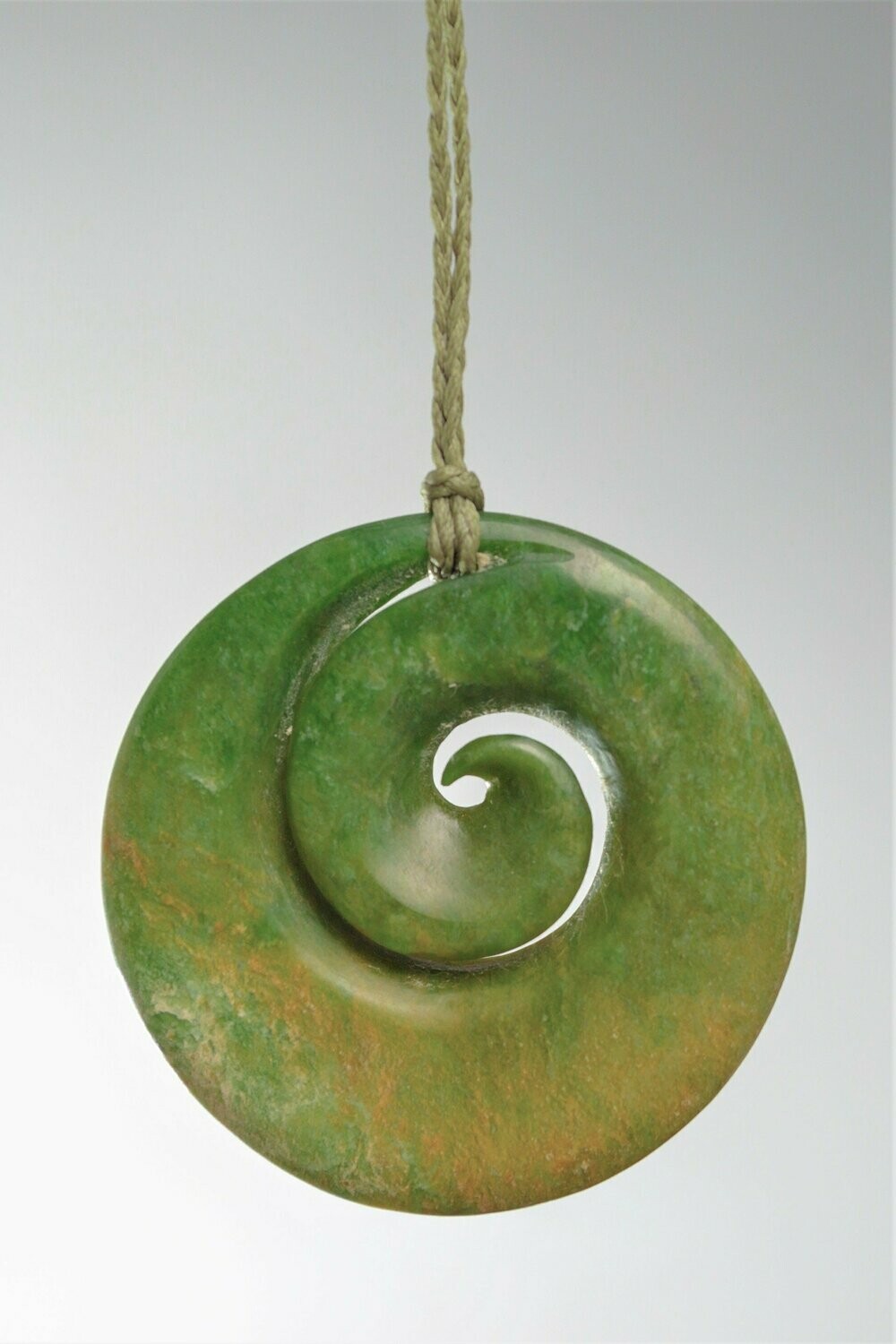 Greenstone Koru NZ Genuine Marsden Flower Jade stone Motu