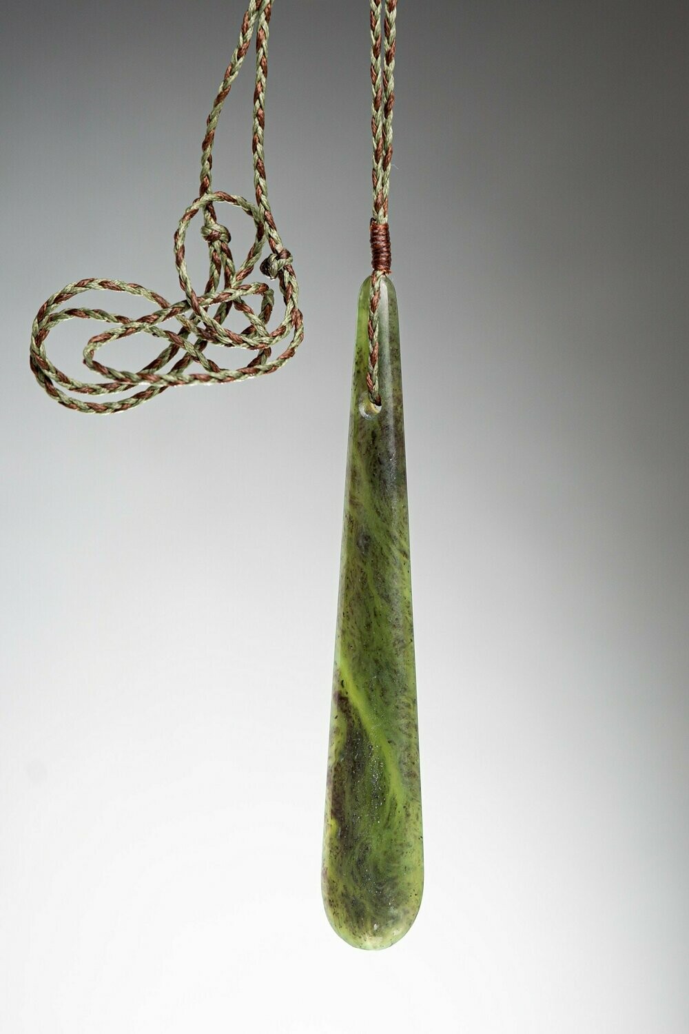 Greenstone Teardrop (Roimata ) NZ Genuine Auhunga stone Tui