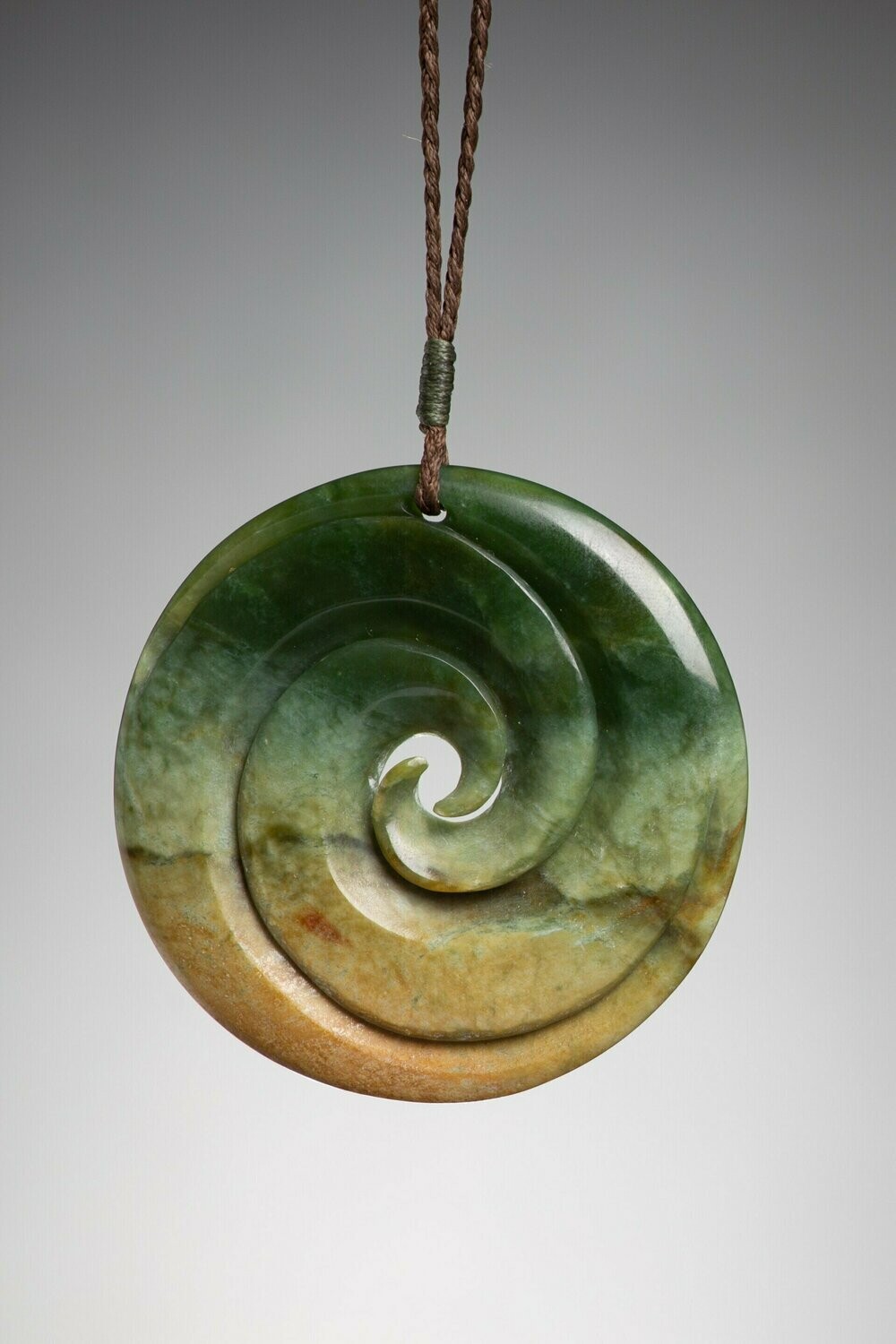 Greenstone Koru NZ Genuine Marsden Flower Jade stone Te Manuoa