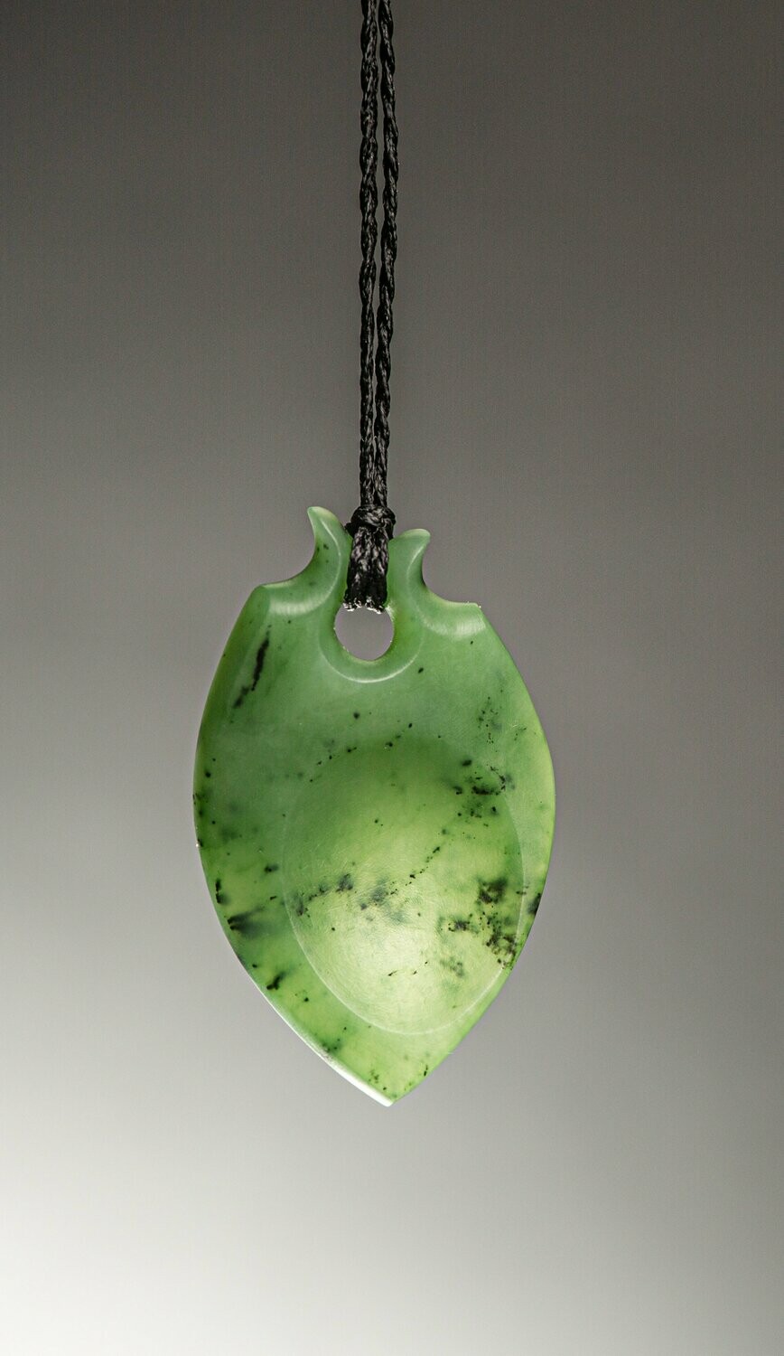 Greenstone Kawakawa Leaf NZ Genuine Kawakawa stone - Tangihua Forest