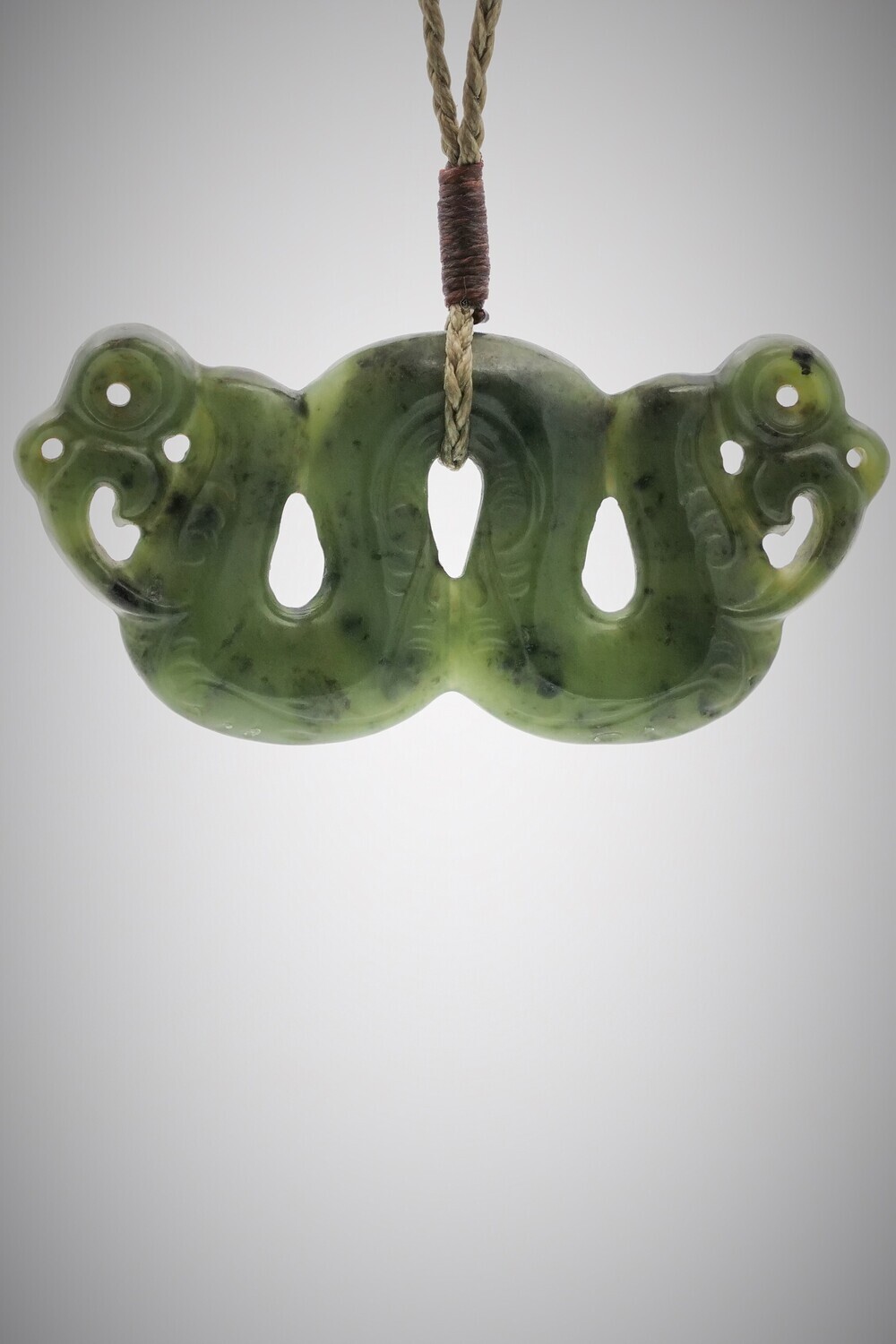 Greenstone Peka Peka NZ Genuine Kawakawa Pounamu Ngakuta