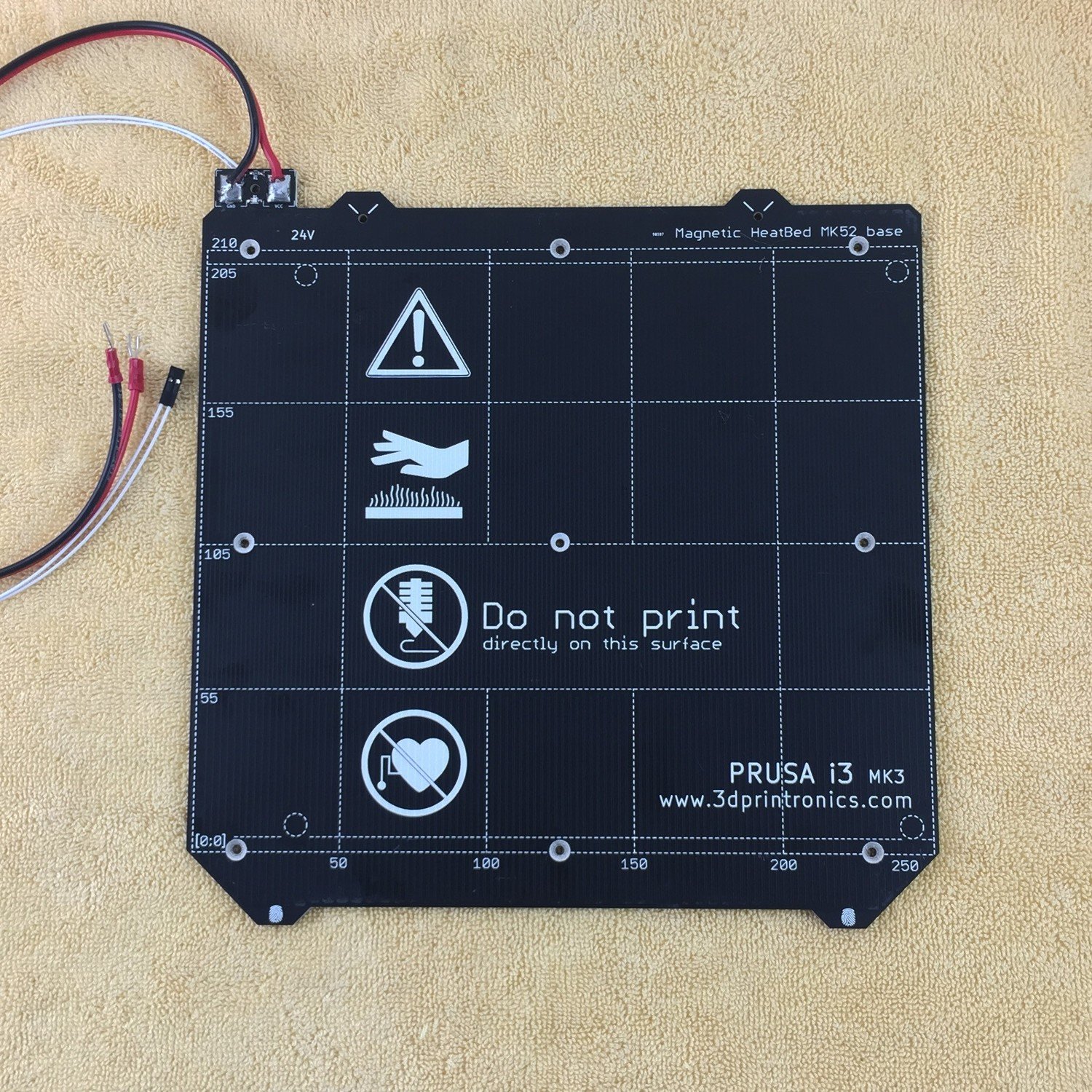 Prusa i3 Mk52 Heated Bed 24Volts