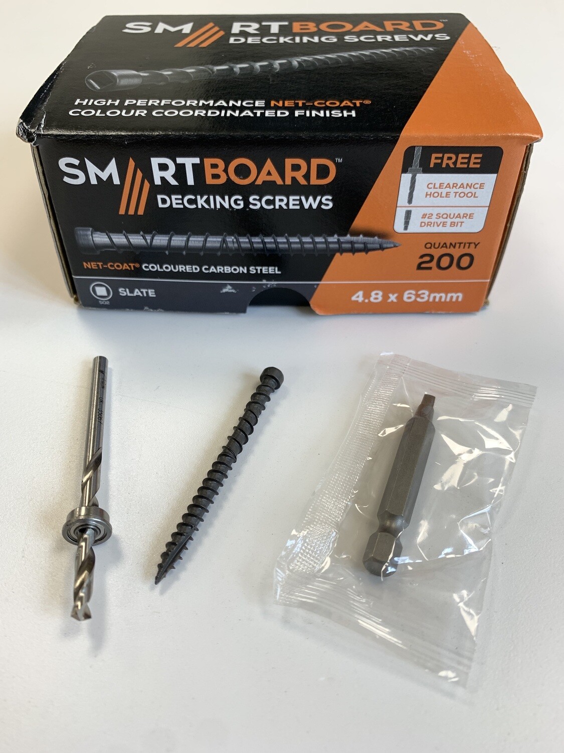 SmartBoard 63mm Composite Decking Screw V2 Slate Grey