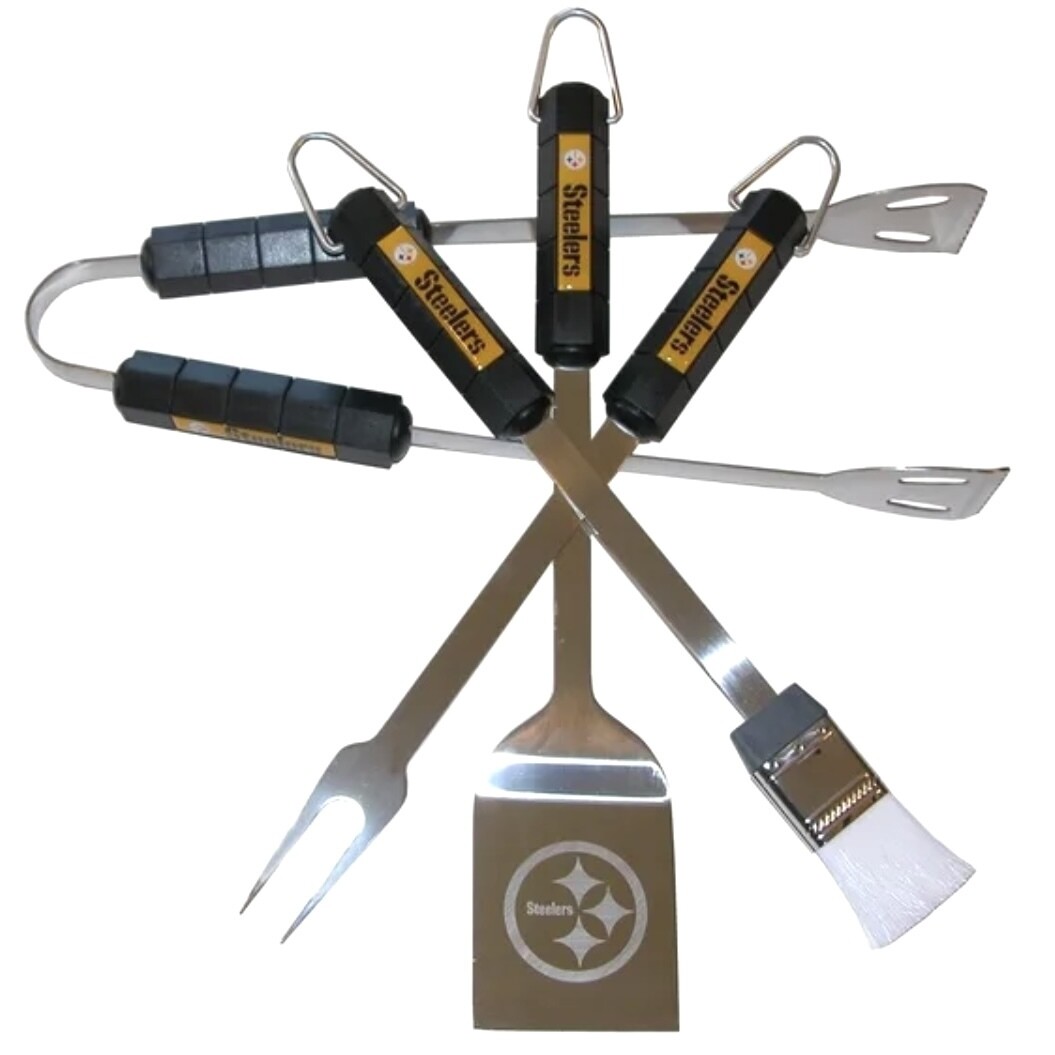 Pittsburgh Steelers 4Piece BBQ Tool Set
