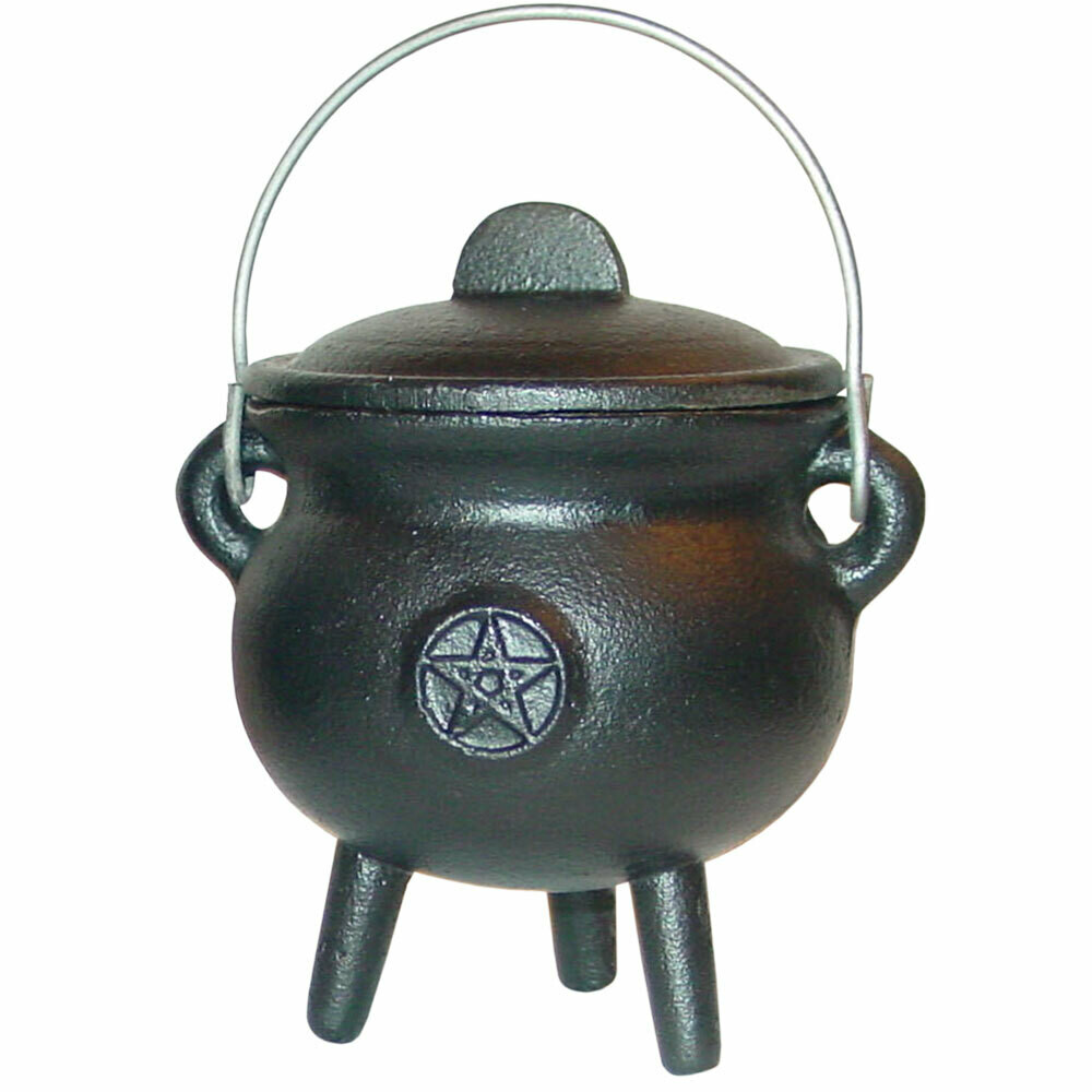 Cast Iron Cauldron Mini 3in Pentacle Online Store Herbs & Arts