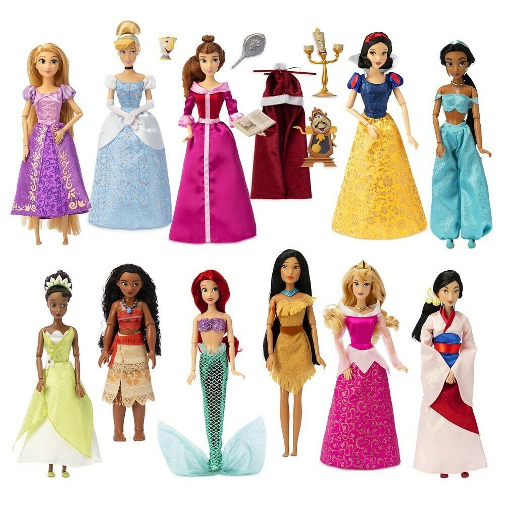 Disney Princess Classic Doll Collection 11 piece Gift Set