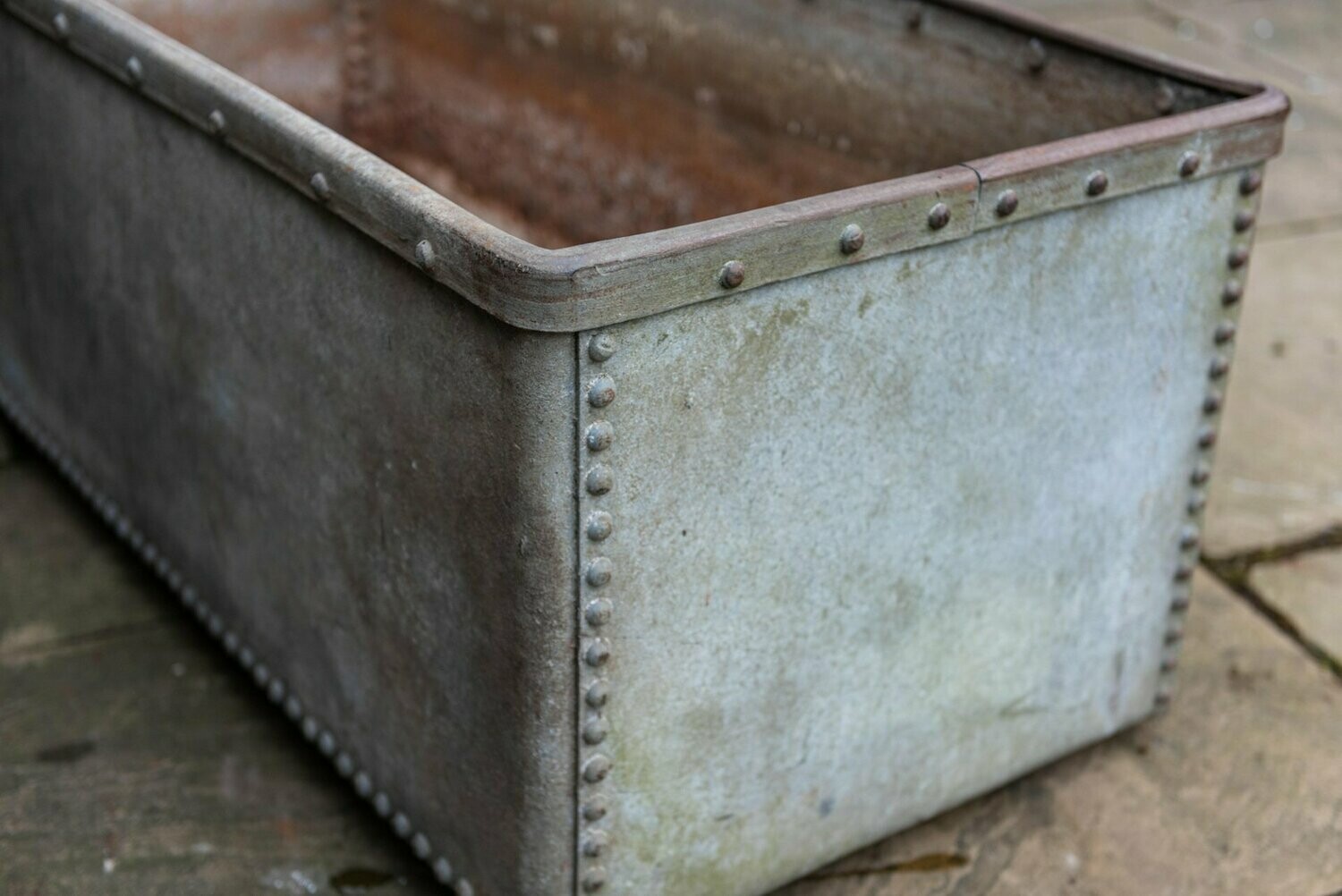 Large Galvanised Riveted Cattle Trough