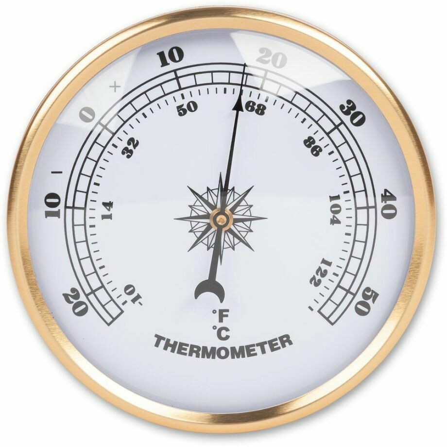 90 mm Thermometer Insert Gold Acrylic Rim