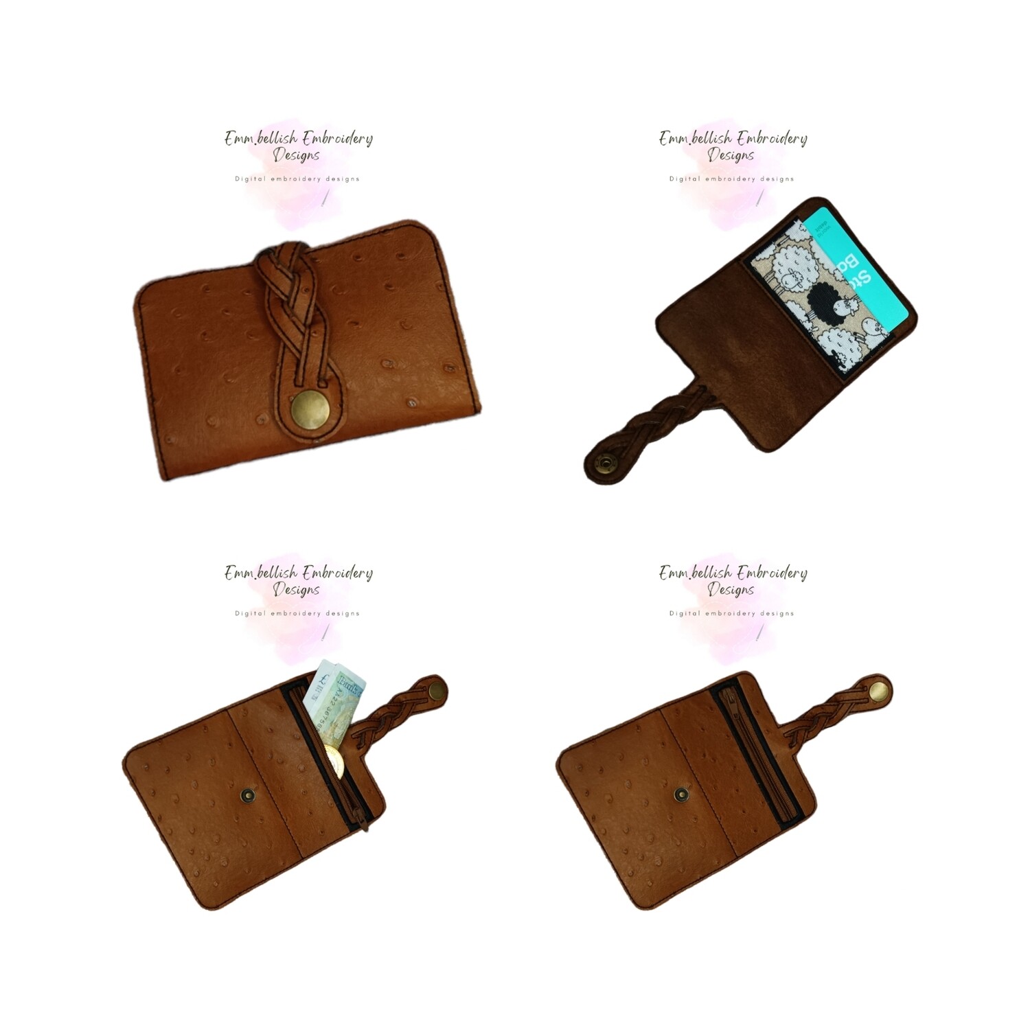 Plaited Card & Coin Wallet