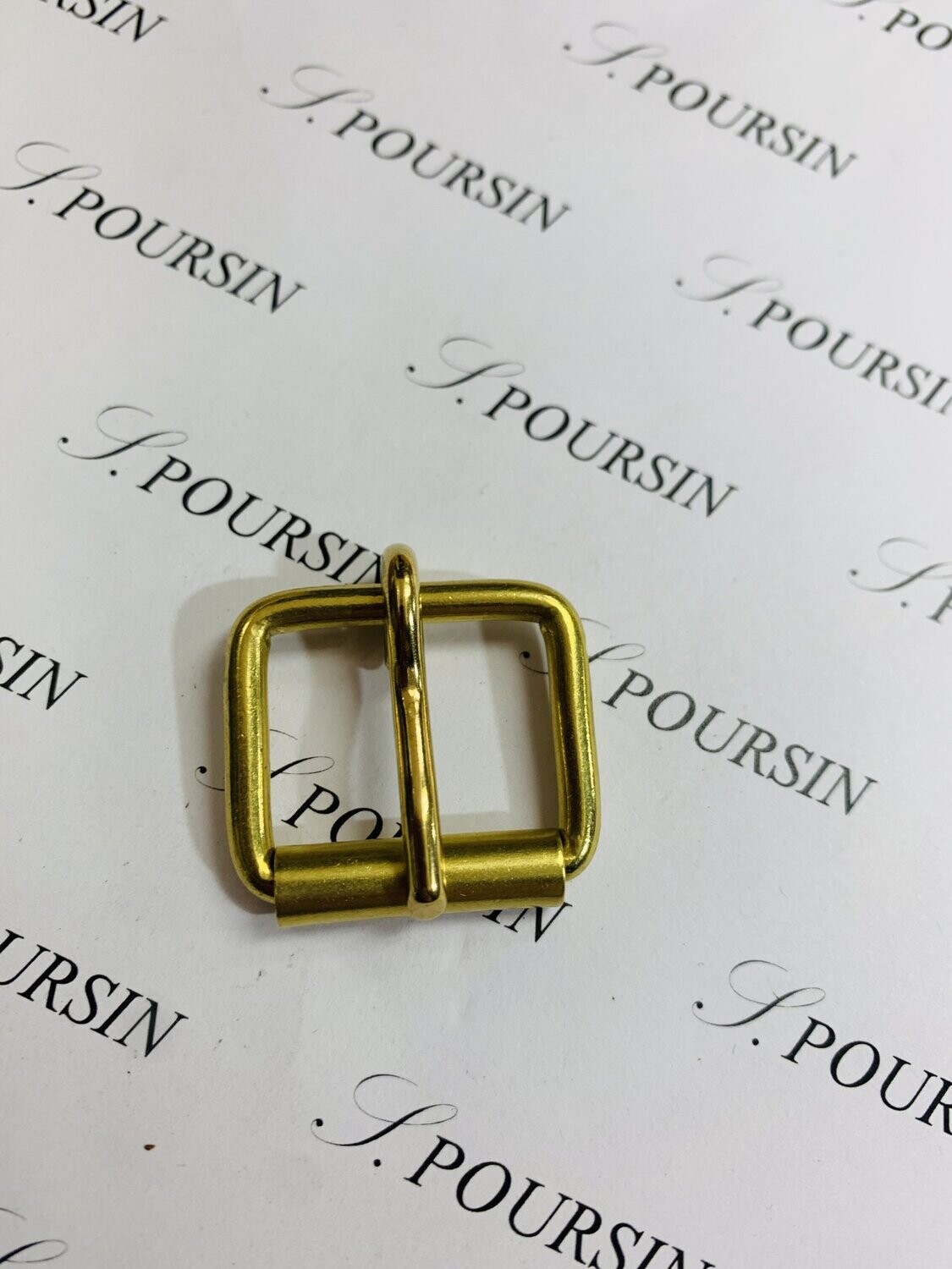 Boucle De Ceinture à Rouleau En Laiton - Fixation NOO, Pour Ceinture En Cuir Ou Tissu