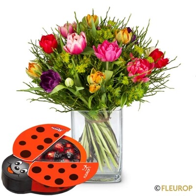 Bunter Tulpenstrauss ( Tulpen aus eigener Produktion)