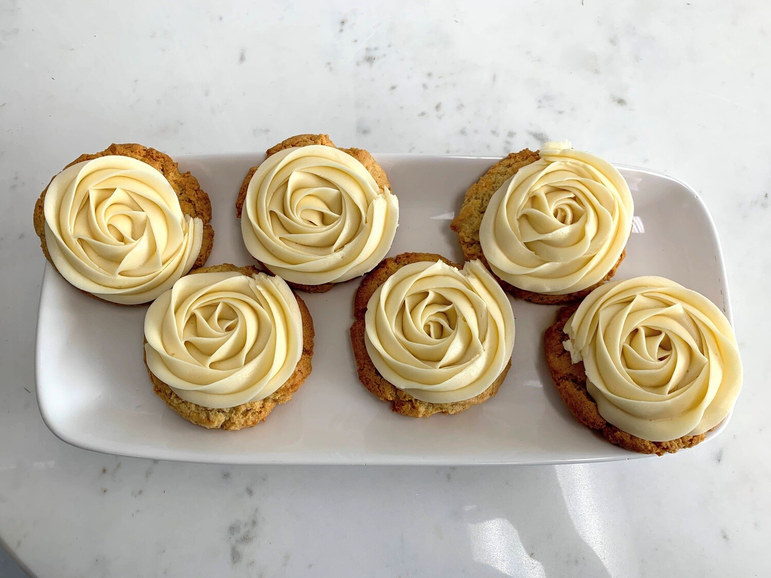 Buttercream Frosted Sugar Cookies (Half Dozen)