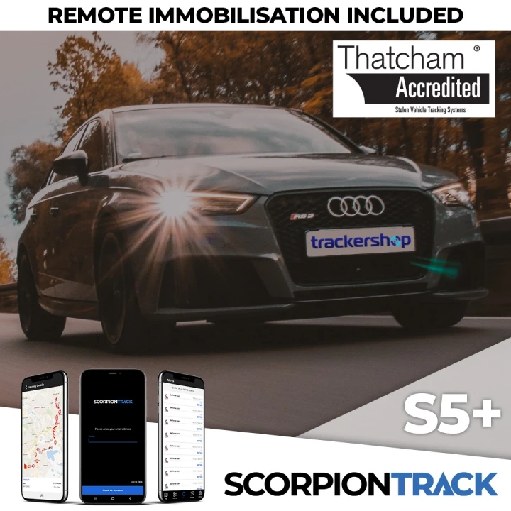 Scorpion S5+ with Immobilisation Insurance Approved Car Tracker