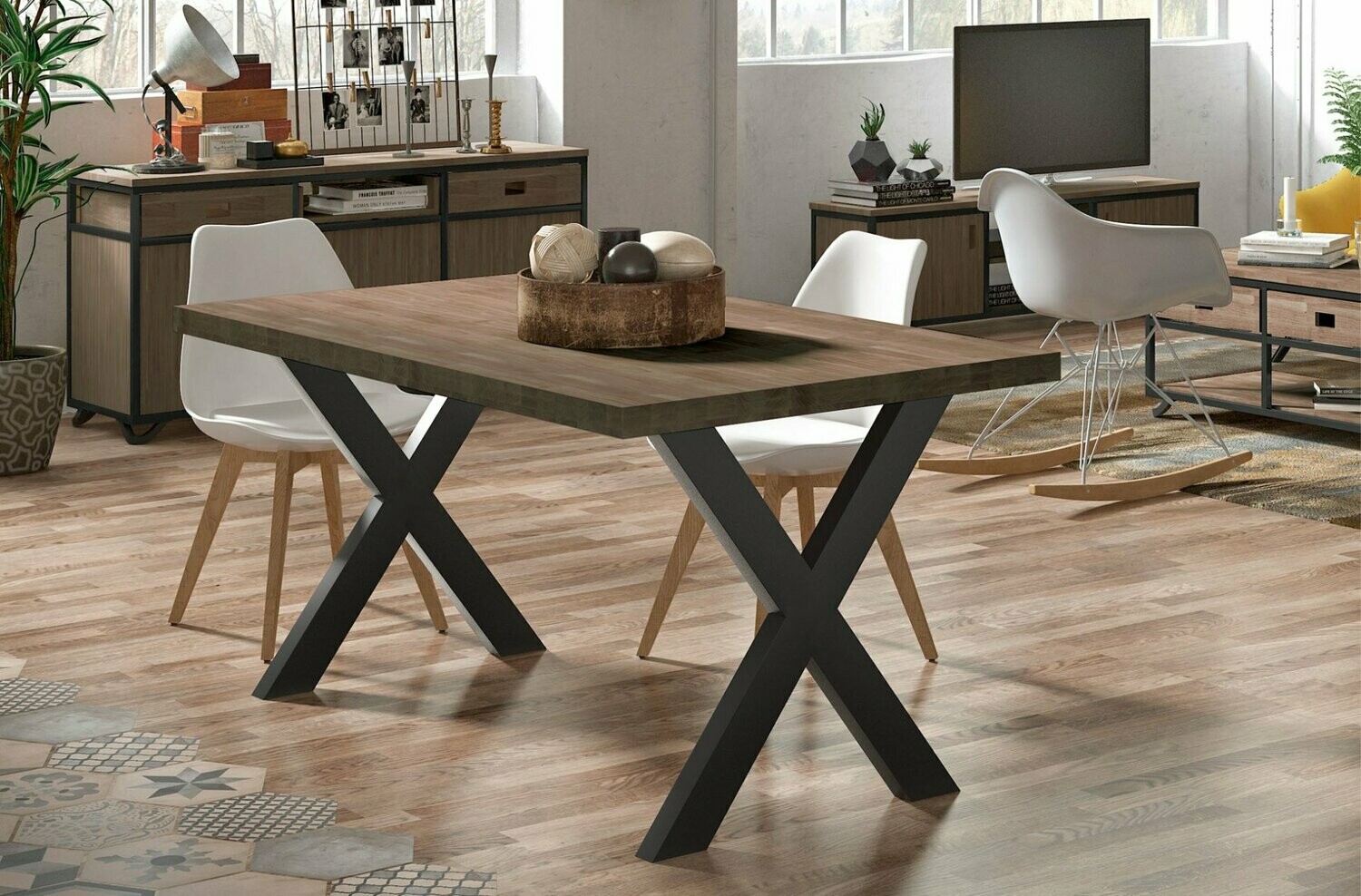 MESA COMEDOR FIJA X-LOFT 140 ROBLE