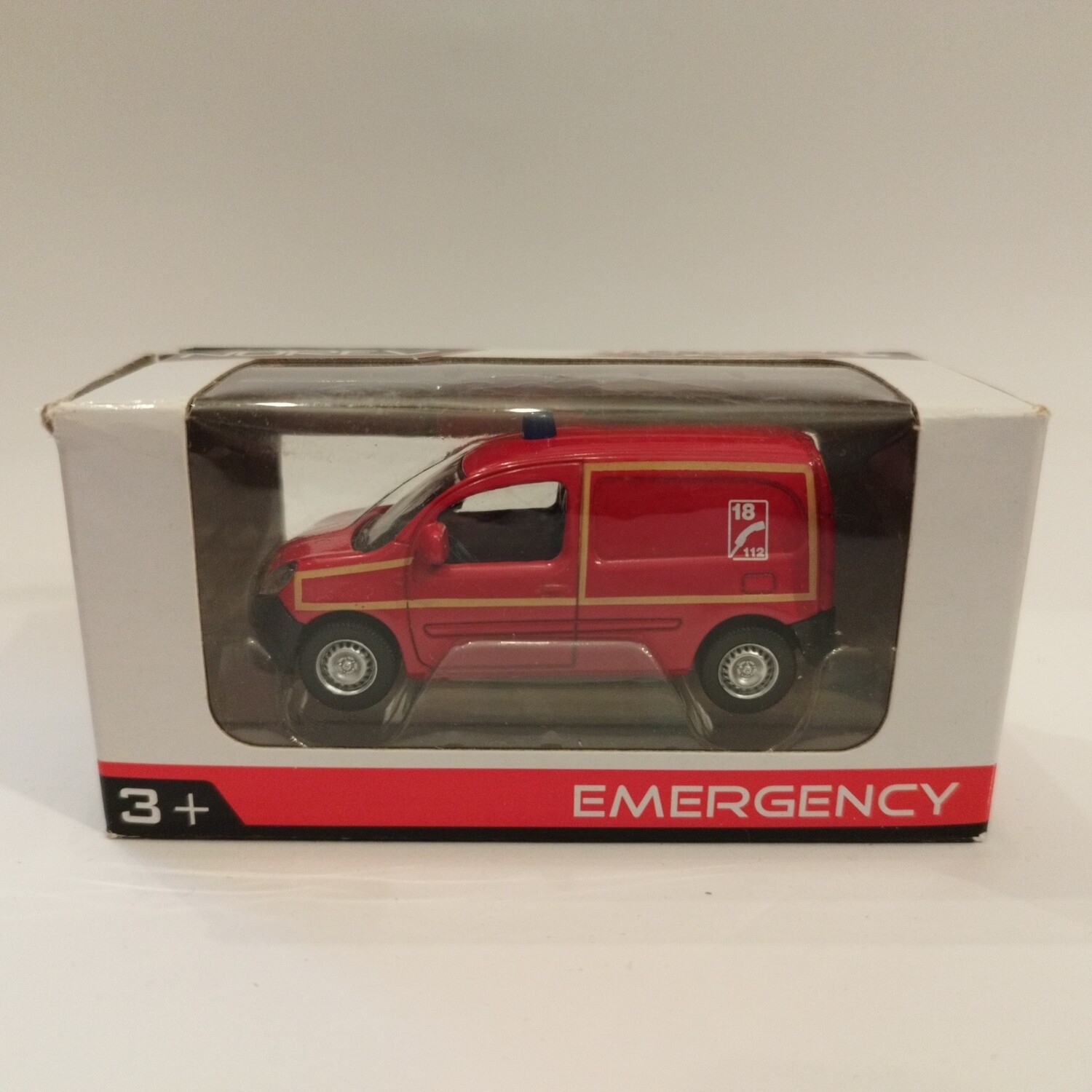 Miniature Renault Kangoo II Pompiers SPVL 2010 - Modèle Presse 1/43 - Neuve