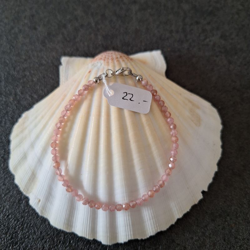 Bracelet en rhodochrosite 3mm