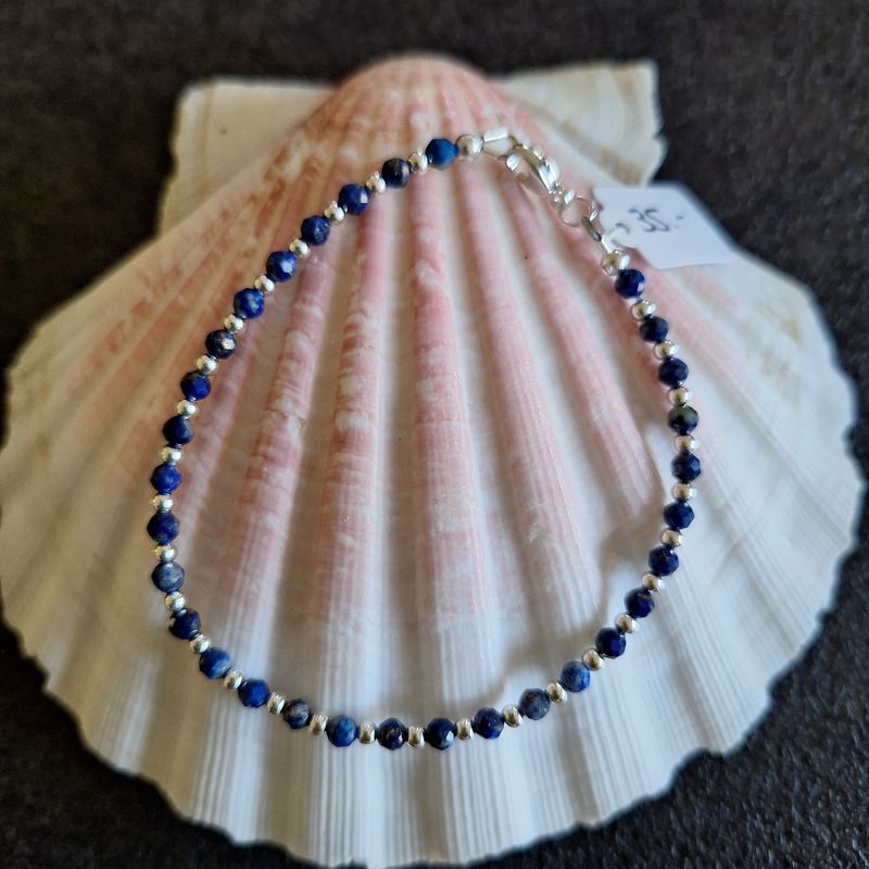 Bracelet Lapis-lazuli et argent 925