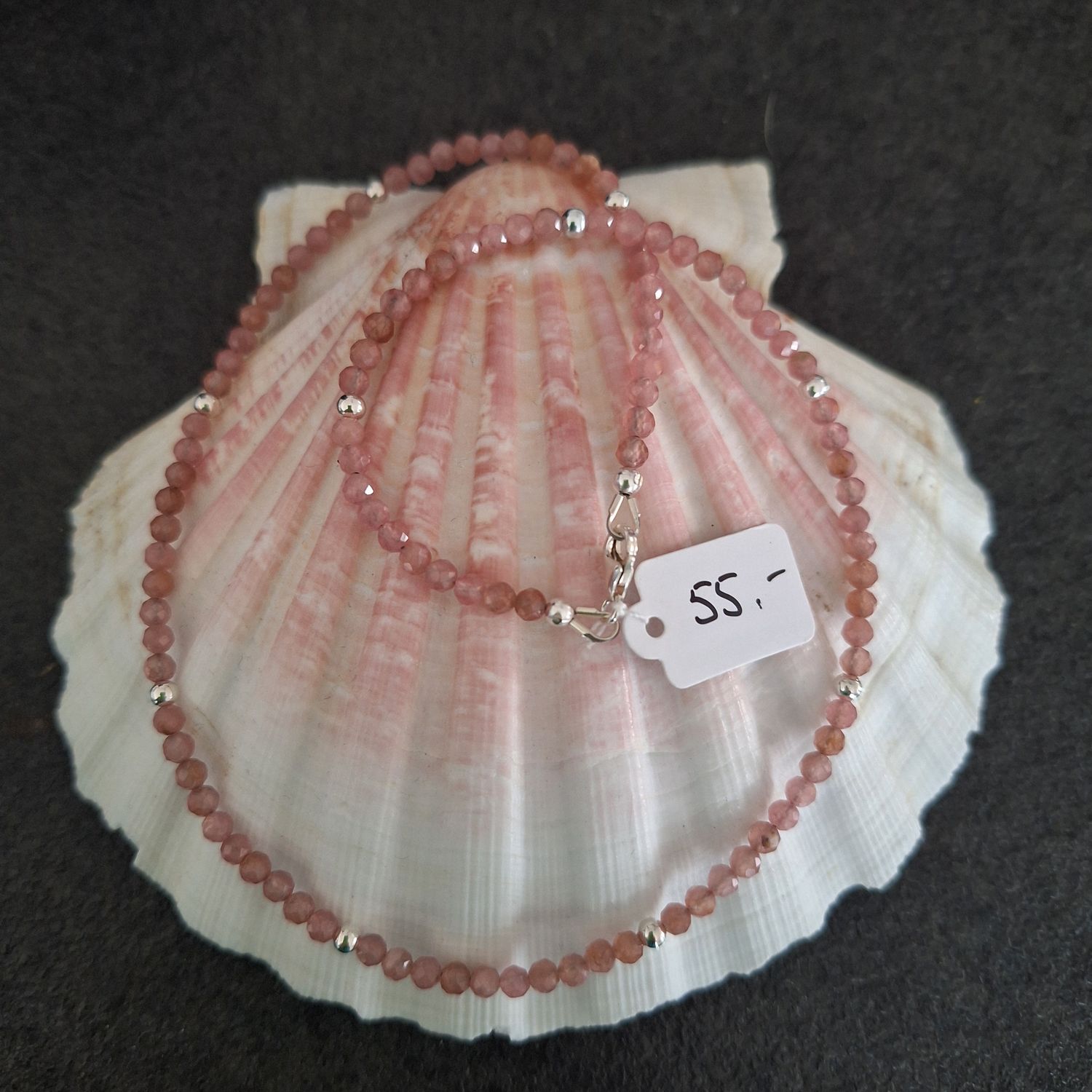 Tour de cou rhodochrosite argent 925