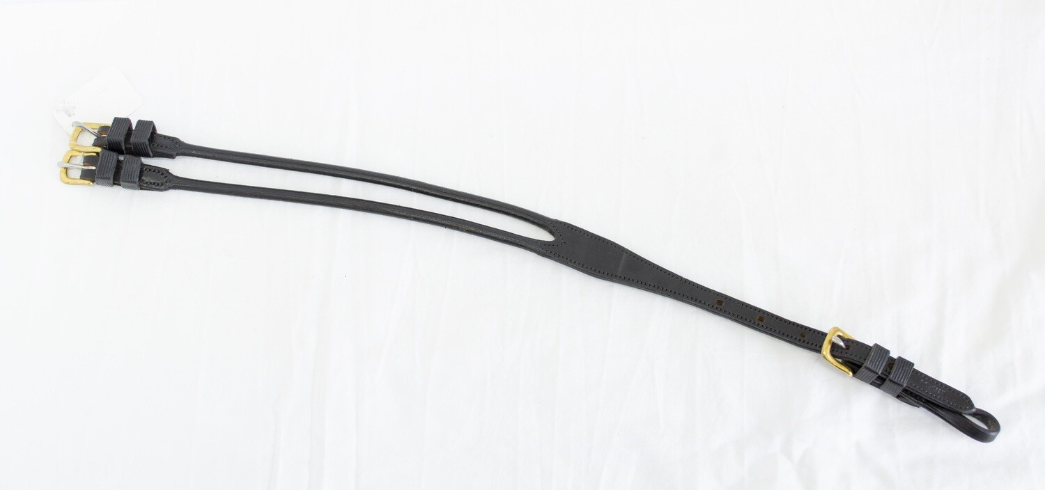 Bowman Harness Rear Overcheck 8" Round Split (Pony) w/ Rein Twist