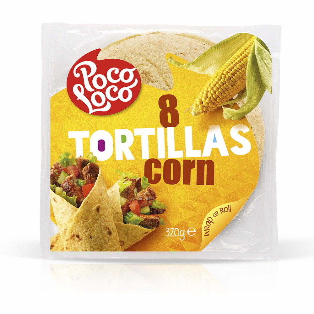 8 tortillas de trigo con maíz POCO LOCO.