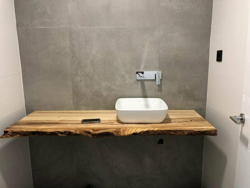 Bad Ablage Uber Waschbecken Holz