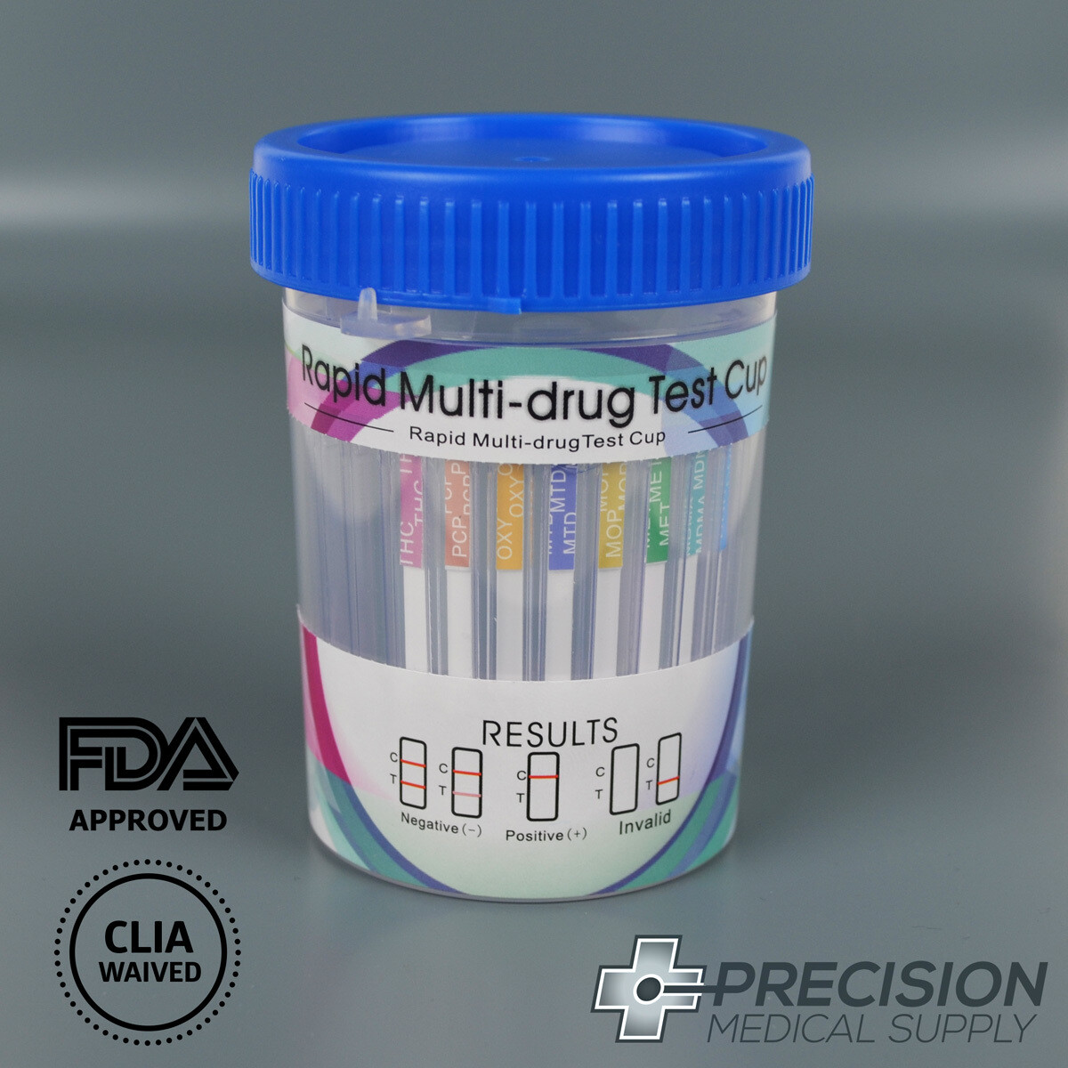 12 panel Urine Test Cups CLIA Waived, FDA Approved