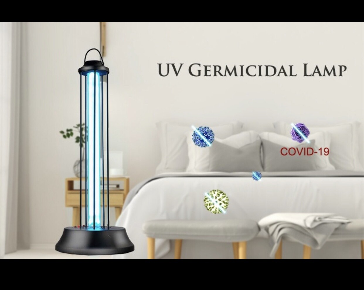Sanitation UVC Germicidal Lamp for Disinfect Corona Virus and Germs