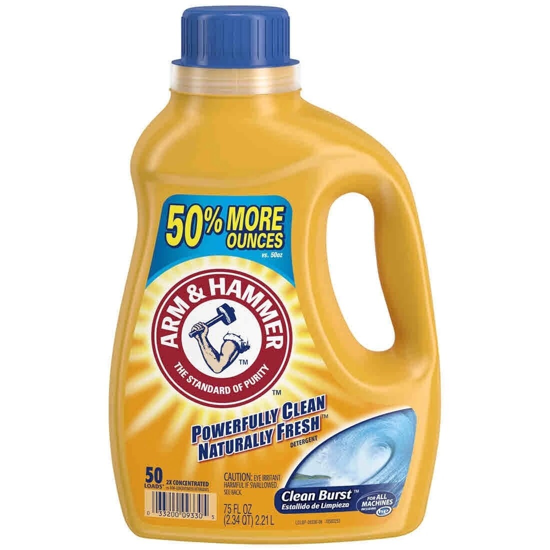 Arm & Hammer Liquid Laundry Detergent Clean Burst, 75 fl. oz