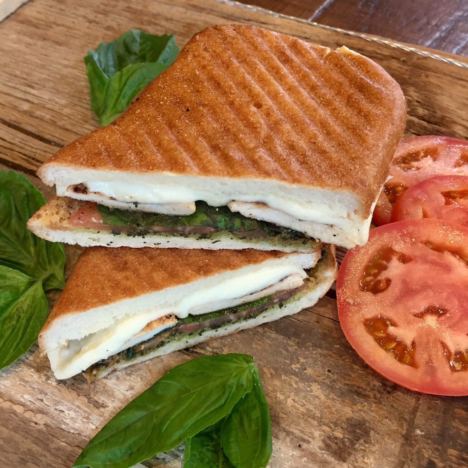 Basil Pesto Chicken Panini