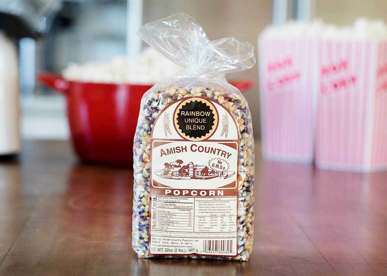 Amish Country Popcorn 2lbs. (Rainbow Blend)