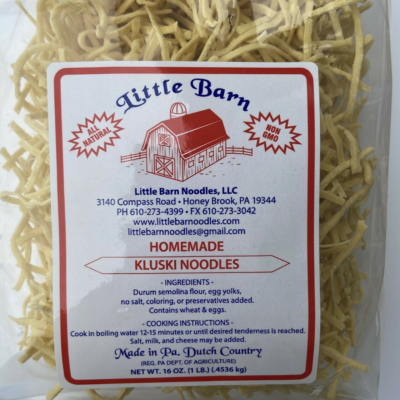 Little Barn - Homemade Kluski Noodles
