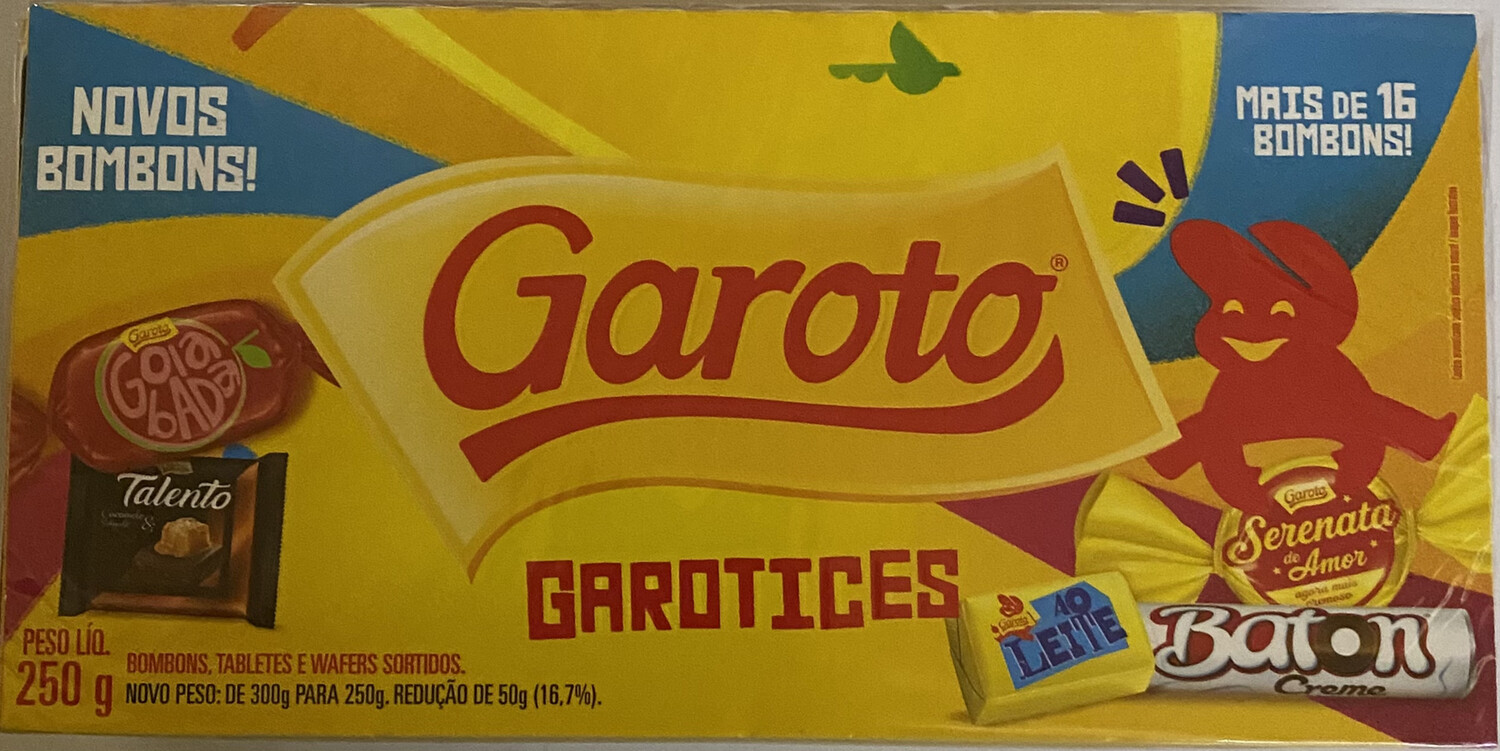Garoto Garotices Chocolates. 250g