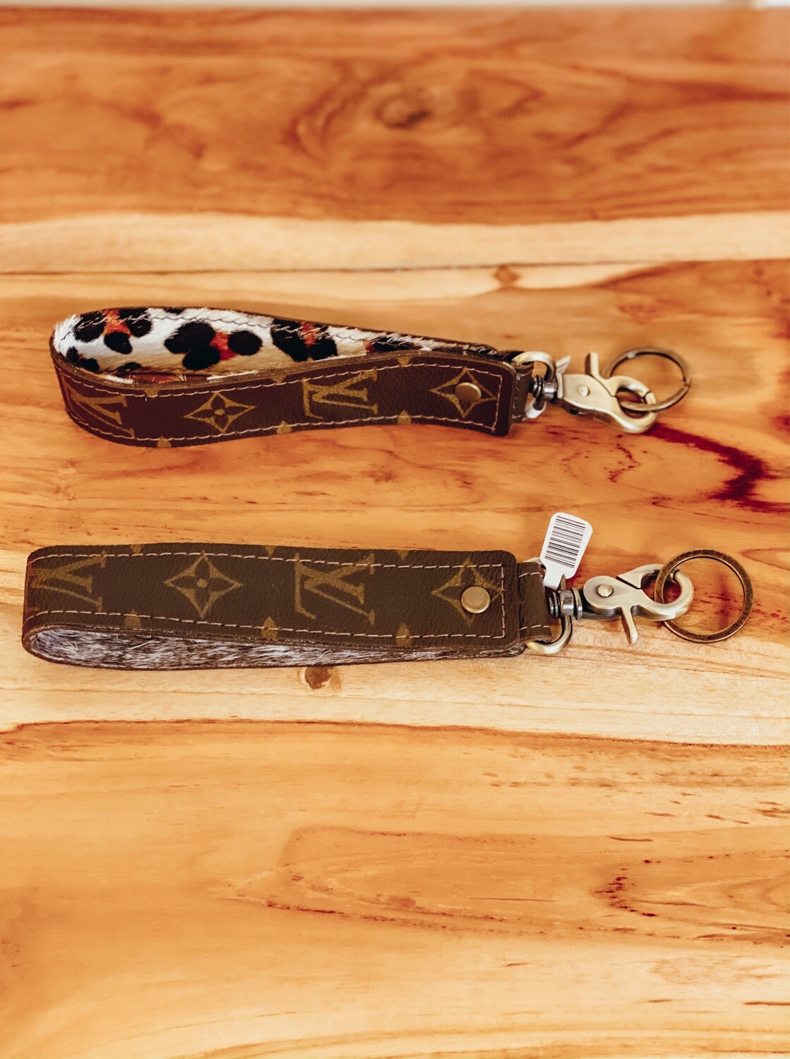 Upcycled LV Wrist Lanyard