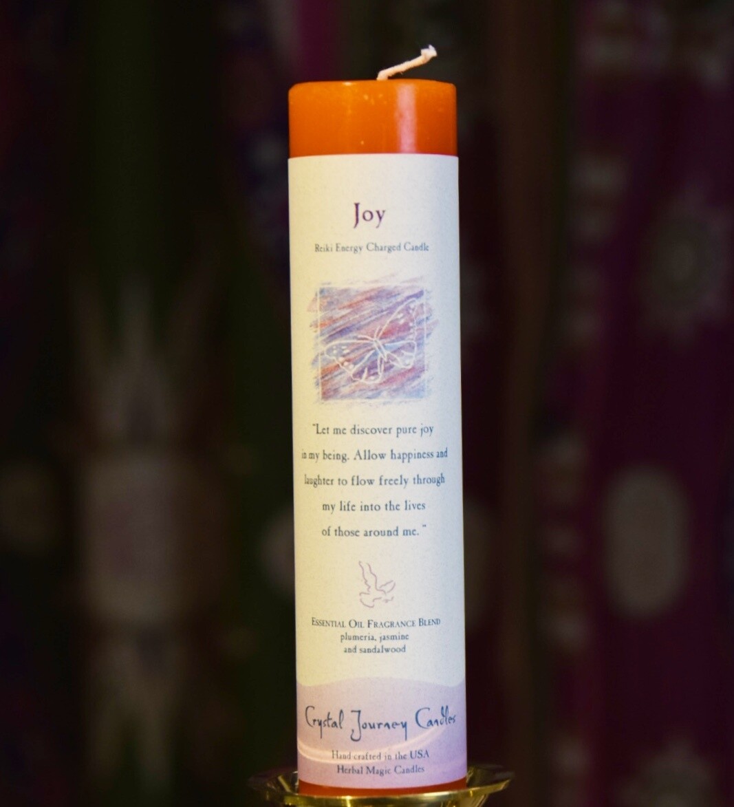 Joy Energy Reiki Energy Charged Candle