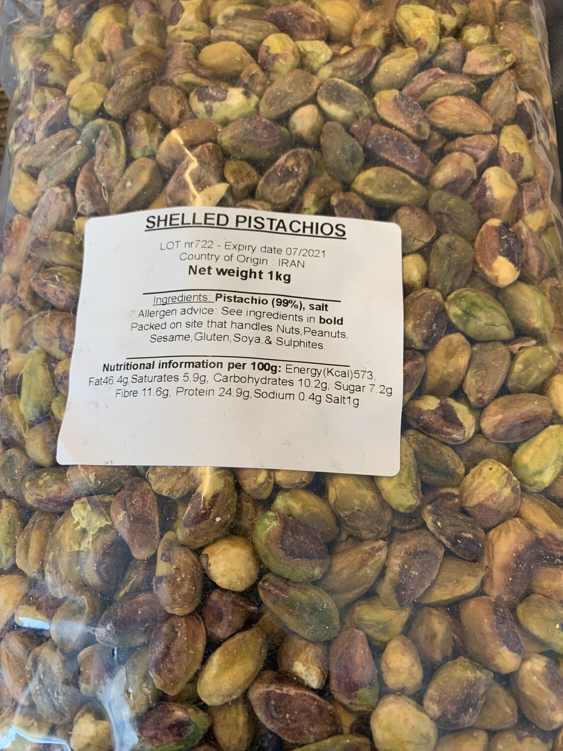 Shelled Pistachios 1kg